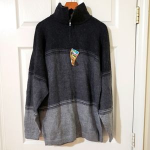 Grey Stripped Men's Sweater